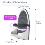 Minky VH80900108 Strong Anti-Slip Iron Stand with Secure Safety Strip, Gray, One Size Fits All